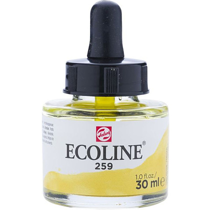 Жидкая акварель "ECOLINE", 259 желтый песок, 30 мл