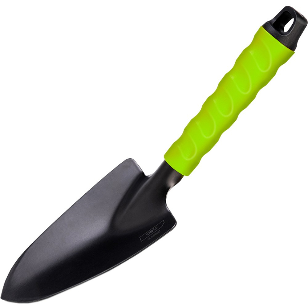 Лопатка садовая Deli GS EDL580811, 310 мм, широкая, противоскользящая рукоятка, зеленый