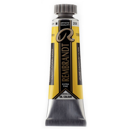 Краски масляные "Rembrandt", 208 кадмий желтый светлый, 15 мл, туба