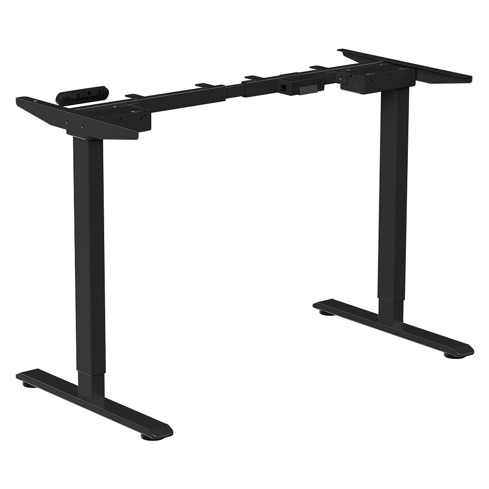 Стол с электроприводом WellDesk Prime 1300x675х18 черный/сосна аланд полярная (9191461+9072455) - 5