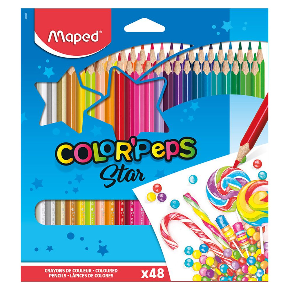 Цветные карандаши "Color Peps", 48 цветов, -30%