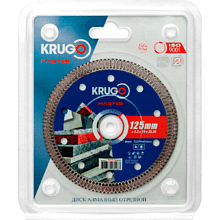 Круг алмазный по керамике Krugo Master, 125х22.23 мм, ультратонкий