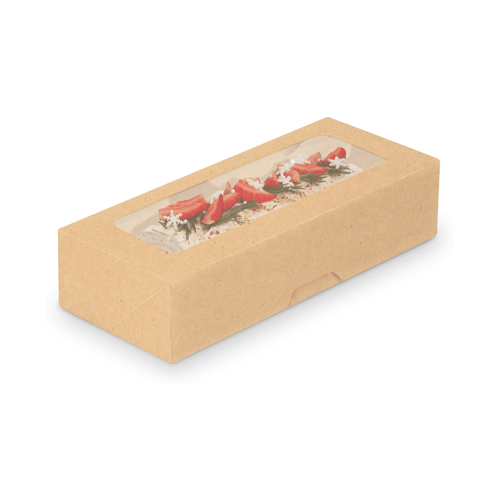 Контейнер бумажный 460 мл, 167х70х40, 25 шт/упак, крафт