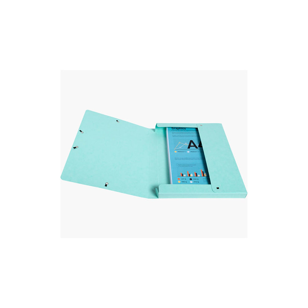 Папка на резинках "Aquarel", A4, 25 мм, картон, ассорти - 13