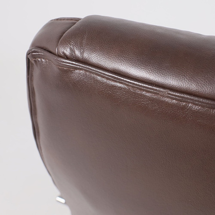 Кресло для руководителя "KING A" поворотное, хром, натуральная кожа, темно-коричневый - 22