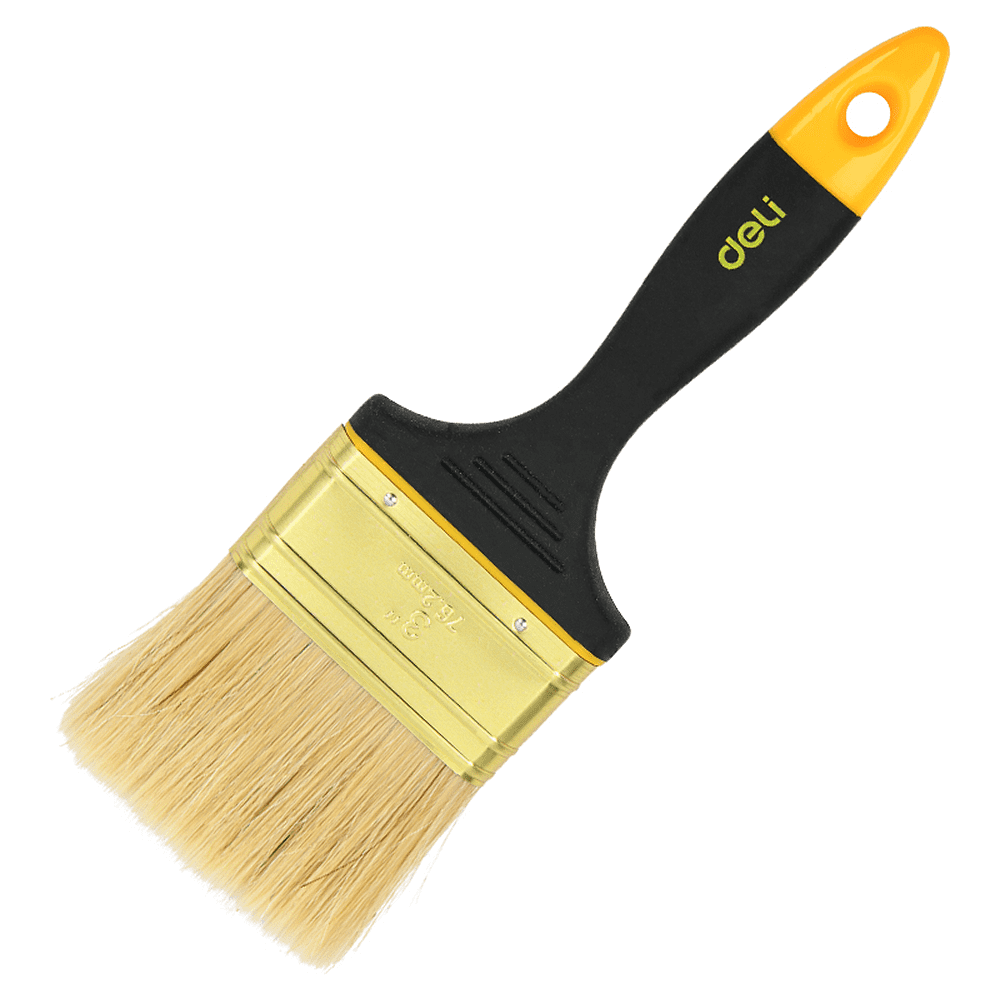 Кисть малярная Deli YS EDL509145, плоская, 3"-75 мм, смешанная щетина