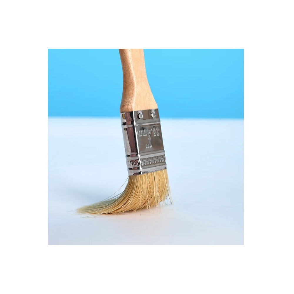 Кисть малярная плоская Deli YS EDL509121, 1"-25 мм, деревянная рукоятка, искусственная щетина - 3