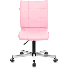 Кресло для персонала Бюрократ "CH-330M", эко.кожа, металл, светло-розовый Diamond 357 