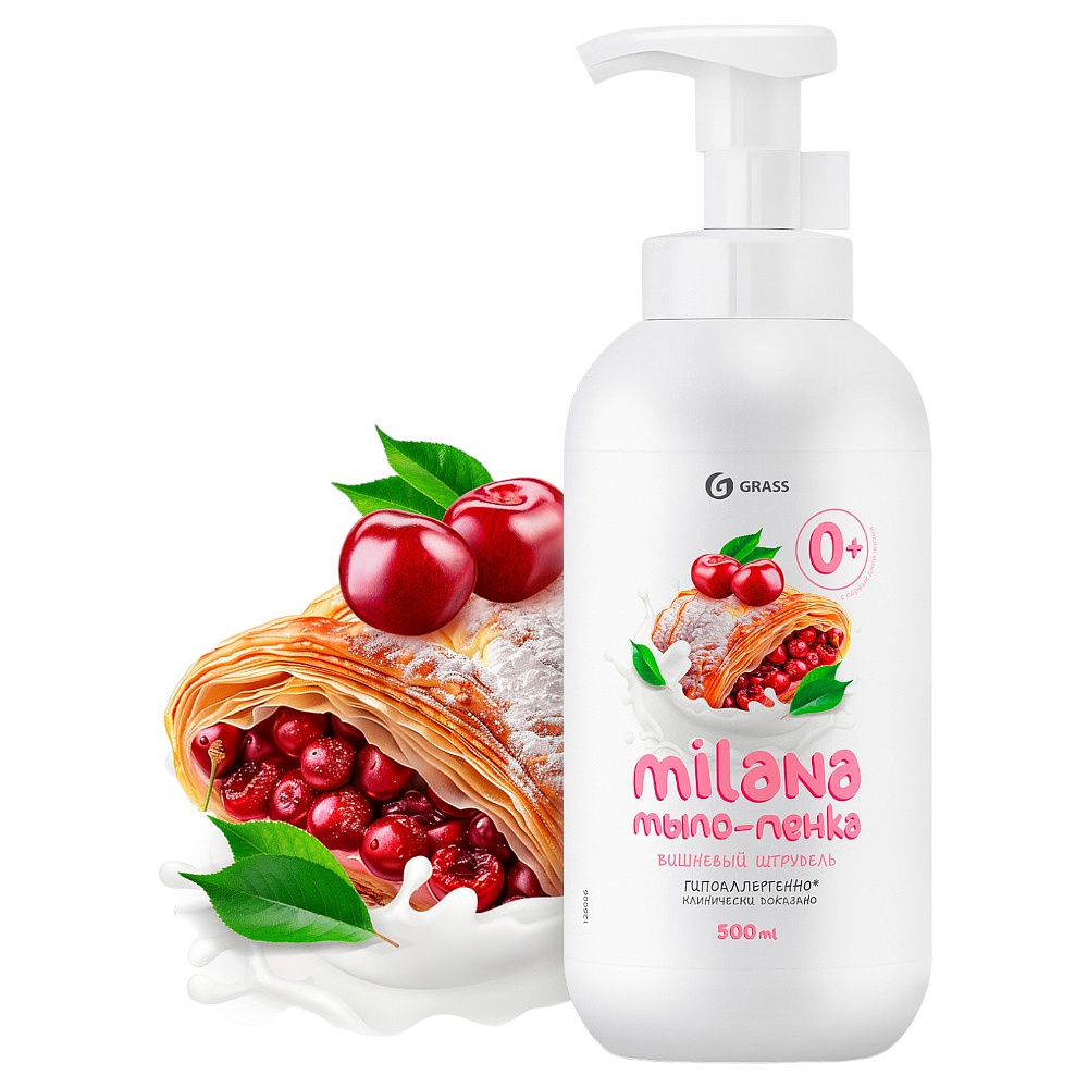 Мыло-пена Milana, Вишневый штрудель, 500 мл