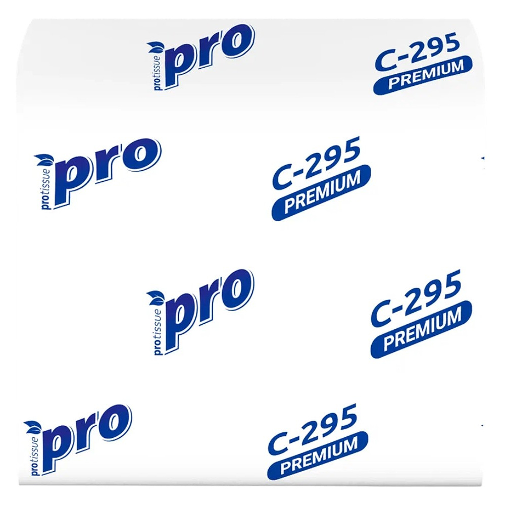 Салфетки бумажные PROtissue 10,5х21 см, 2 слоя, V - сложение, белый, 200 листов - 2