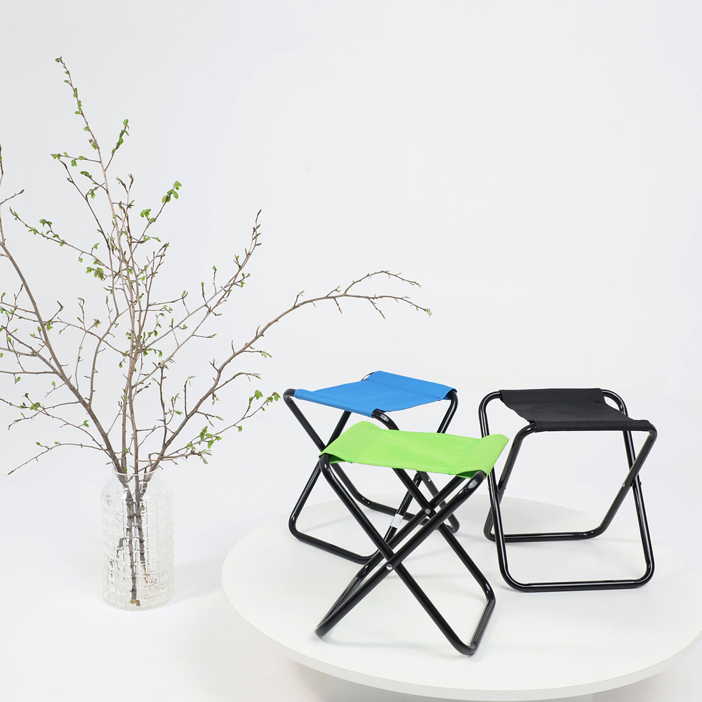 Табурет складной ANGLER, ткань, зеленый - 10