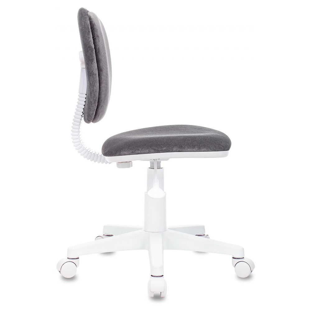 Кресло детское Бюрократ CH-W204NX, ткань, серый Italia 26, пластик, корпус белый - 3