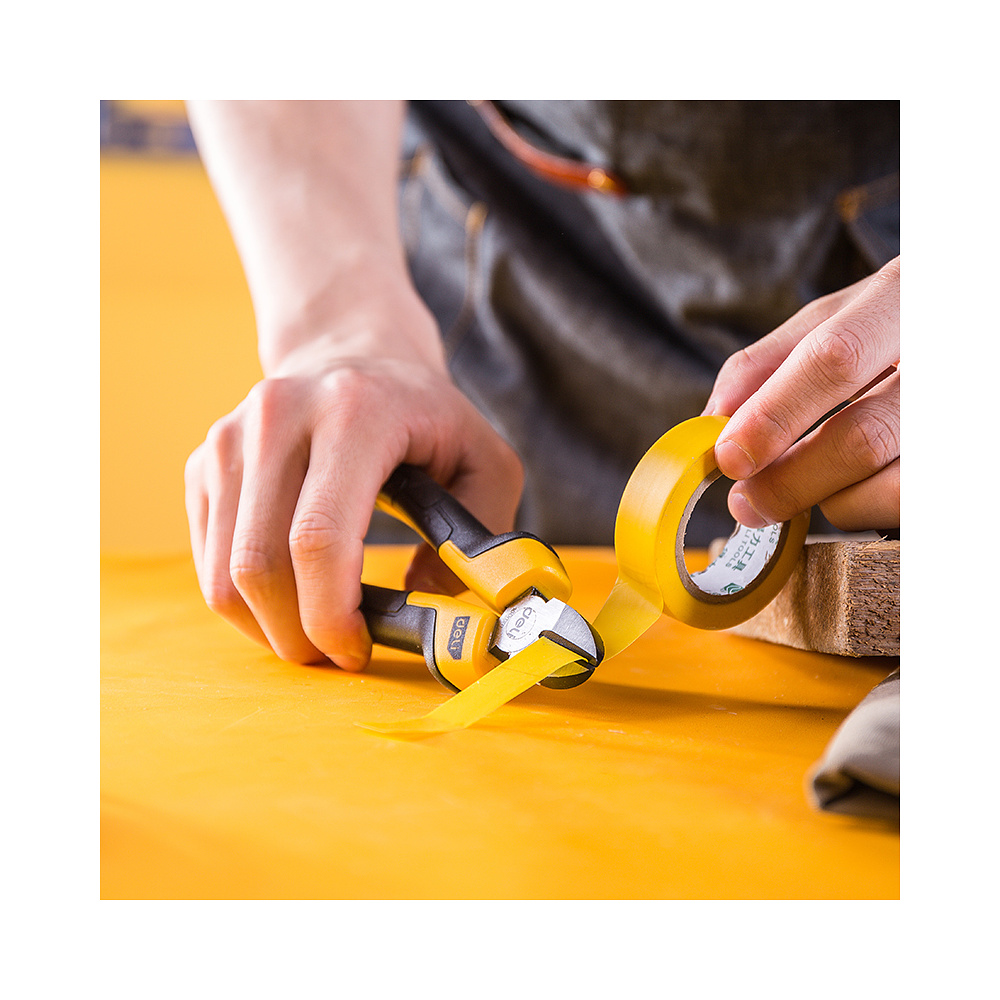 Бокорезы Deli "EDL2206Z", 160 мм, желтый, черный - 3