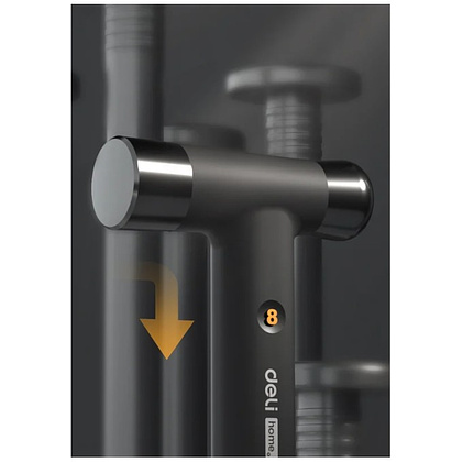 Молоток Deli HS EHT7008, 0,25 кг, Soft Touch, черный - 4