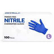 Перчатки нитриловые неопудренные одноразовые, р-р L , 100 шт./уп., фиолетовый