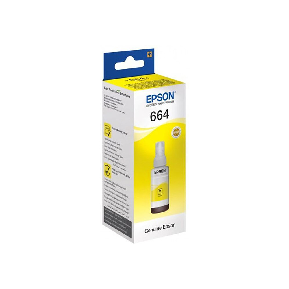 Контейнер с чернилами Epson "T6644", 70 мл, желтый