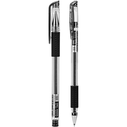 Ручка гелевая "Go Glide", 0.5 мм, прозрачный, стерж. черный - 2