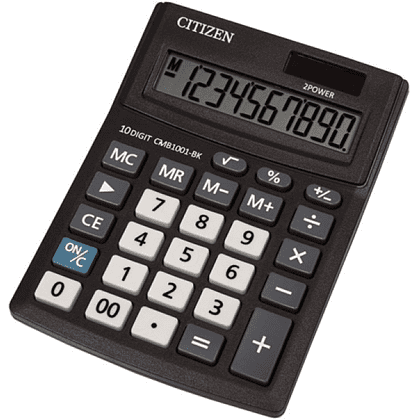 Калькулятор настольный Citizen "CMB-1001 BK", 10-разрядный, черный