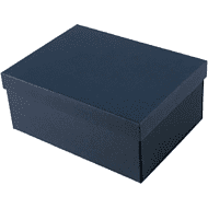 Коробка картонная, 220х160х95 мм, темно-синий