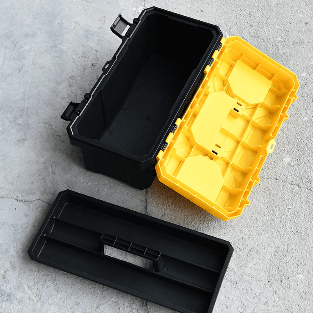 Ящик для инструмента Deli "EDL432618", 400х210х190 мм, пластмасса - 2