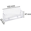 Подставка для визиток "Exacompta", 34x102x47 мм, прозрачный - 3
