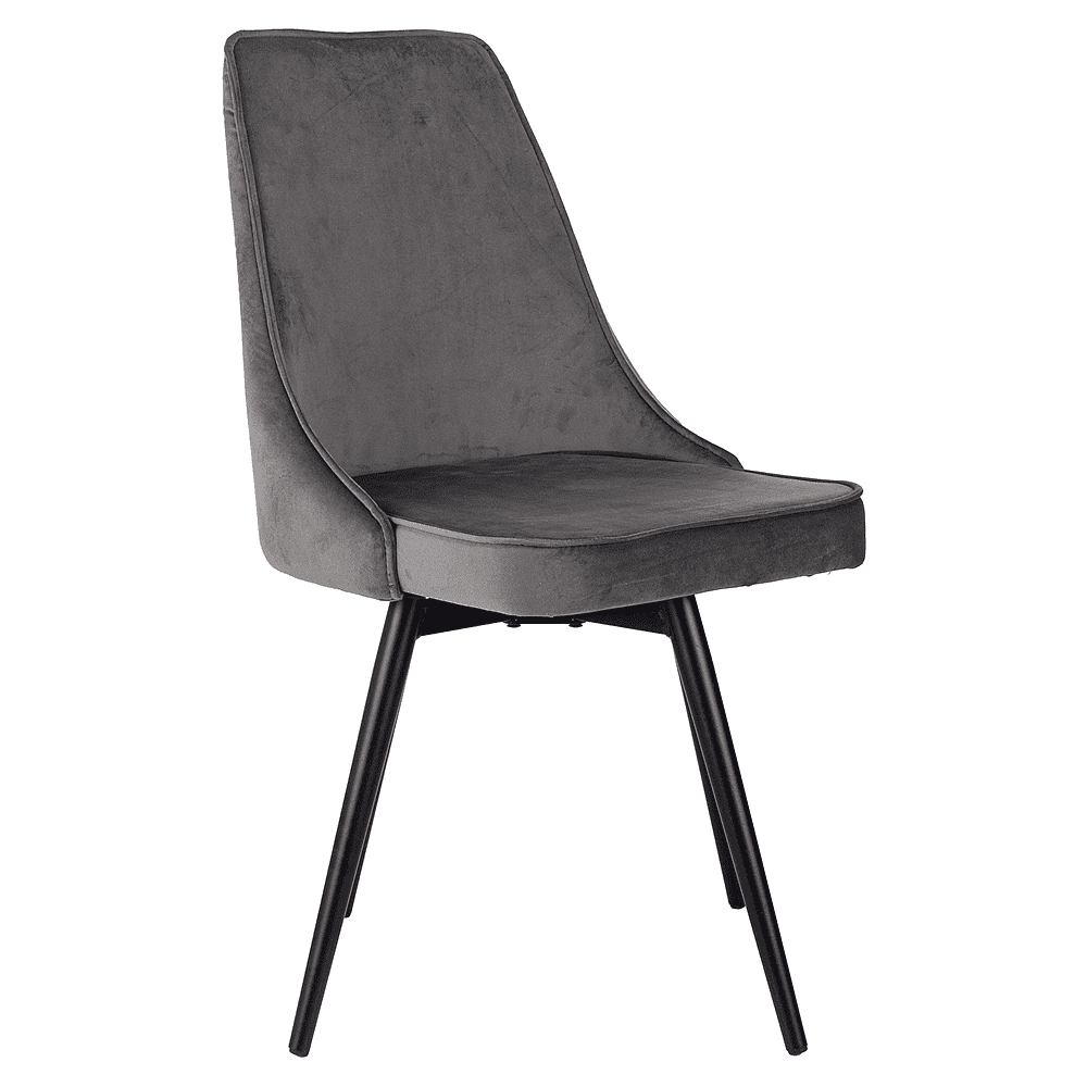 Стул Бюрократ "CH-K4_SP_2" ткань, темно-серый, металл, комплект 2 штуки, с поворотным механизмом - 4