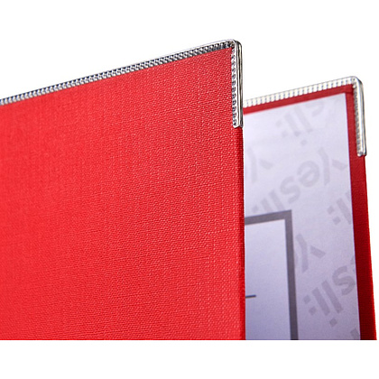 Папка-регистратор "Yesli:", А4, 50 мм, ПВХ Эко, красный - 4