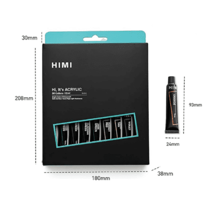 Краски акриловые "Himi.New vision", 36 цветов, тубы - 11