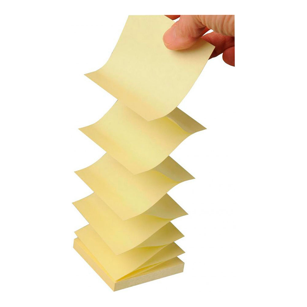 Бумага для заметок на клейкой основе "Post-it SuperSticky Z-Notes. R330-12SS-CY", 76x76 мм, 90 листов, желтый - 2