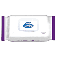 Салфетки влажные детские с клапаном, 48 шт