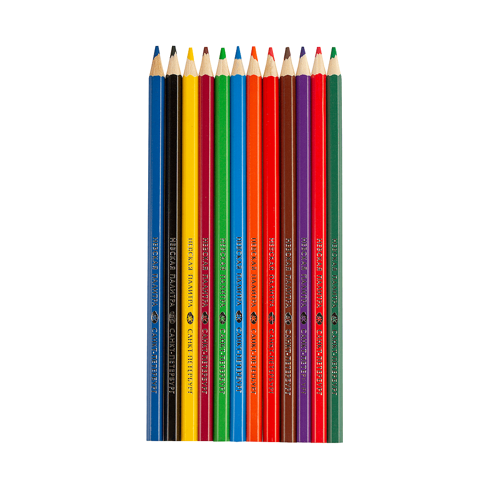 Цветные карандаши "Я-Художник!", 12 шт,  акварельные, шестигранные - 5