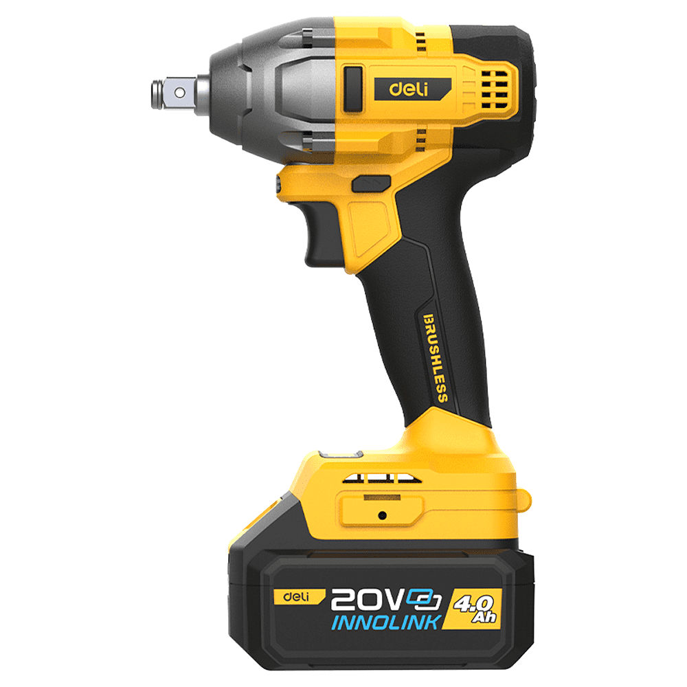 Аккумуляторный гайковерт Deli YS EDC230, 20 В, 320 Нм, 2 АКБ, 4 Ач, З/У 2А, коробка - 3