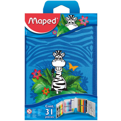 Пенал Maped "Jungle", 1 отделение, с наполнением - 4