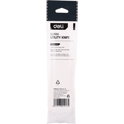 Нож для бумаги "Deli DL018B", 18 мм, жёлтый - 4