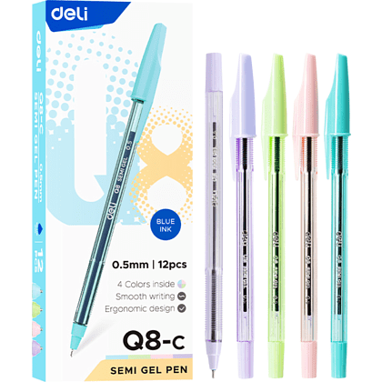 Ручка шариковая "Think", 0.5 мм, прозрачный, стерж. синий - 2