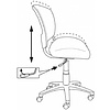 Кресло для детей Бюрократ "CH-W296NX/15-48", ткань, пластик, белый, серый - 6