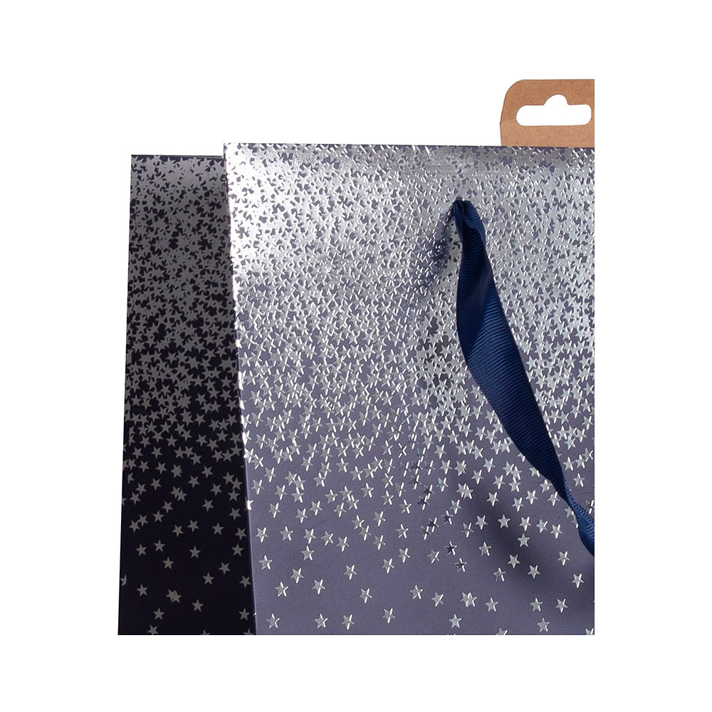Пакет бумажный подарочный "Navy ombre", 26.5x14x33 см, разноцветный - 5