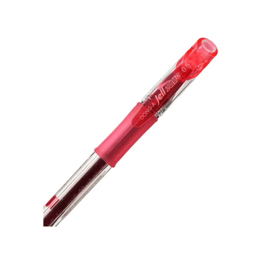 Ручка гелевая "Jell-Zone Standard", 0.5 мм, прозрачный, стерж. красный - 3
