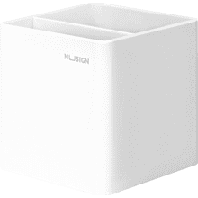 Подставка для ручек "Nusign", пластик, 2 деления, белый