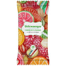 Чистящие салфетки влажные антибактериальные для рук "AQUA VIVA"