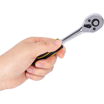 Набор торцевых ключей "Deli" EDL0012T,12 предметов, 5-14 мм, желтый, серебристый - 7