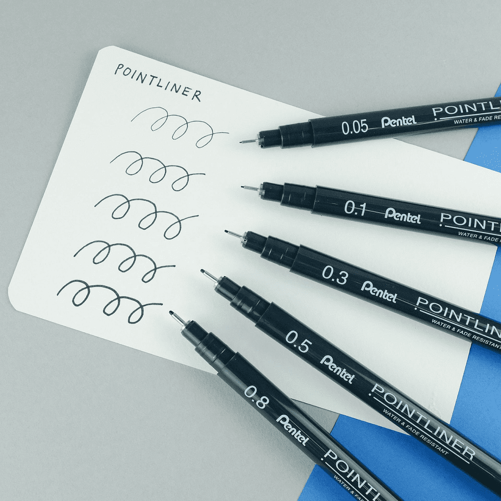 Набор ручек капиллярных "Pointliner", 14 шт, ассорти - 3