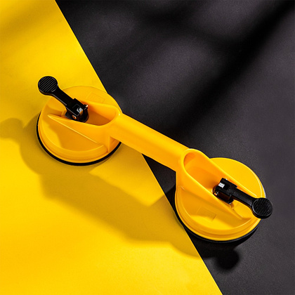 Стеклодомкрат Deli YS EDL-XP22, двойной, до 80 кг, желтый - 7