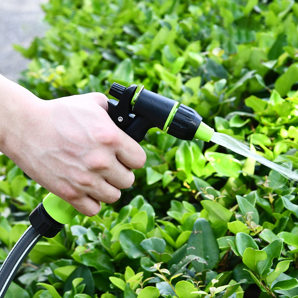 Пистолет-распылитель Deli GS EDL8757, 3 функции, быстросъем, фиксатор курка, черный, зеленый - 6