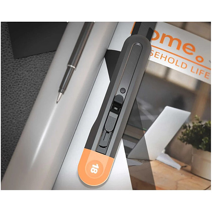 Нож универсальный "Deli Home", 18 мм, оранжевый - 2