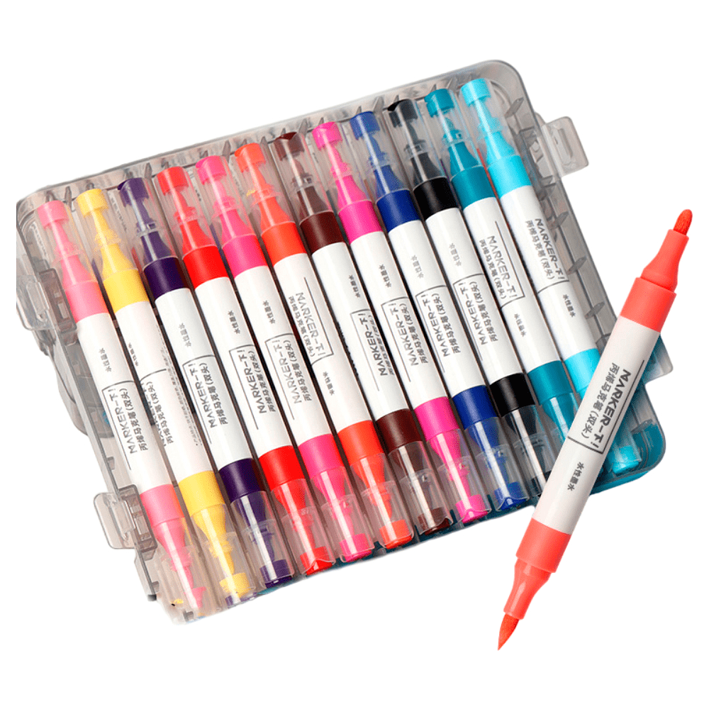 Маркеры художественные двухсторонние "Himi Miya", акриловые, набор, 36 цветов - 6