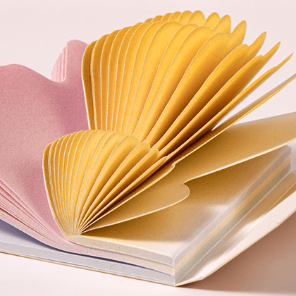 Бумага для заметок "Deli", 115х80 мм, 20 листов, 3 цвета, ассорти пастель - 3