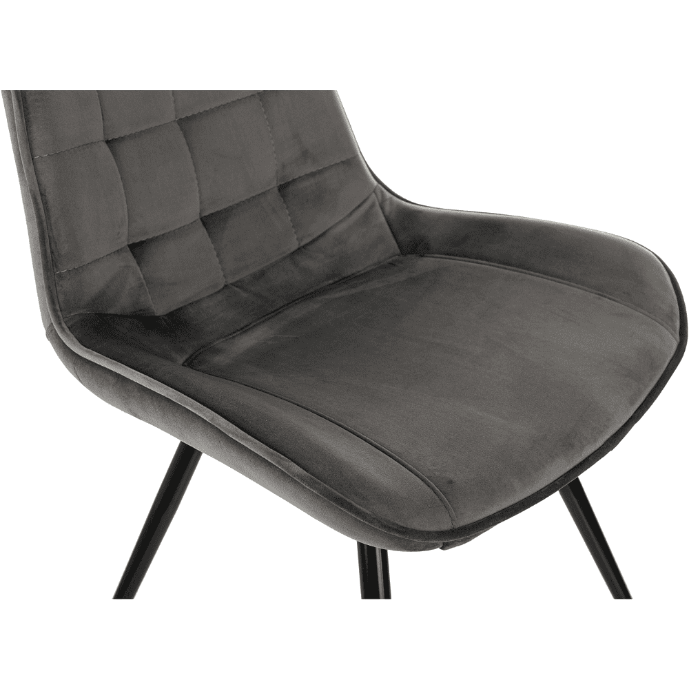 Стул Бюрократ "CH-K2_2", ткань, темно-серый, металл, комплект 2 штуки - 6