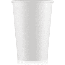 Стакан картонный Ecocups, 50 шт, 400 мл, белый