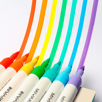 Маркеры художественные двухсторонние "Himi Miya", акриловые, набор, 36 цветов - 4